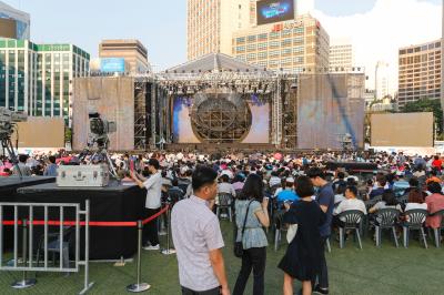 제70주년 광복절 중앙경축식 전야제 행사장 모습