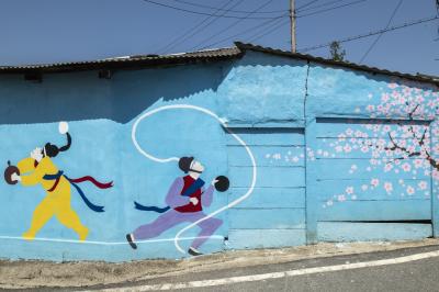 윤보선 대통령 생가 마을 벽화