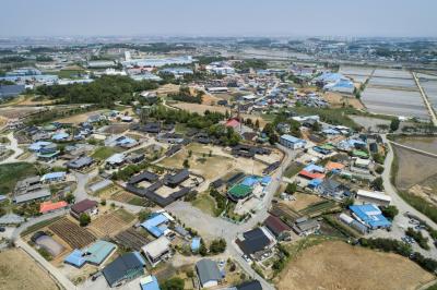 윤보선 대통령 생가 마을 항공사진