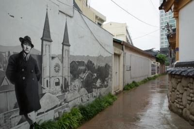 이상화 고택 골목 벽화