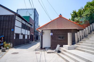 구룡포 일본인 가옥거리 돌계단 기둥