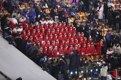 올림픽 개회식 북한 응원단