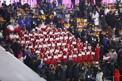 올림픽 개회식 북한 응원단