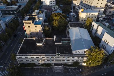 구 광주적십자병원 건물 옥상
