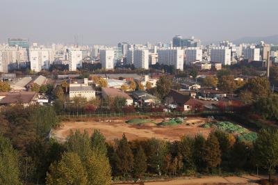 부영공원과 미군기지 전경