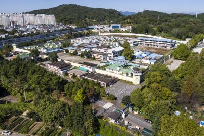 구 광주교도소와 광주 북구 항공사진