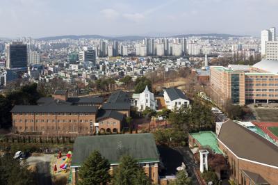 거룩한 말씀의 수녀회 성당 항공사진