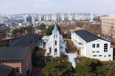 거룩한 말씀의 수녀회 성당 항공사진