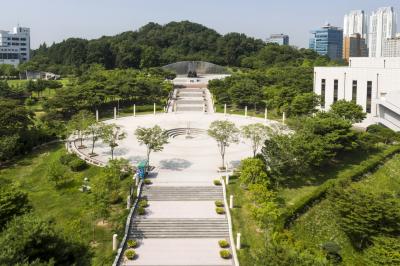 5·18기념공원 대동광장 항공사진
