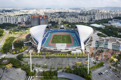 광주월드컵경기장과 주변 항공사진