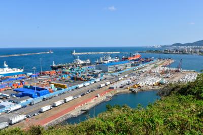 제주항 제9부두 전경