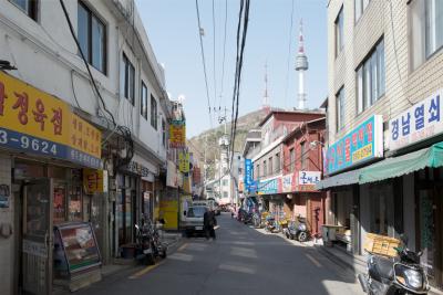 해방촌 신흥시장 부근 도로