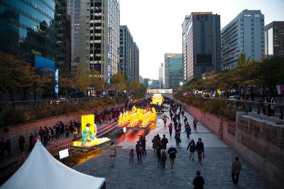 2014 서울빛초롱축제 청계천 전경