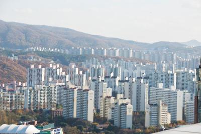 분당신도시 청솔마을 아파트 전경