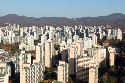 분당신도시 정자동 아파트 전경