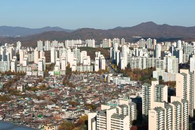 분당신도시 양지마을 아파트와 주택