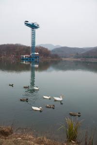 분당신도시 율동공원 호수 풍경