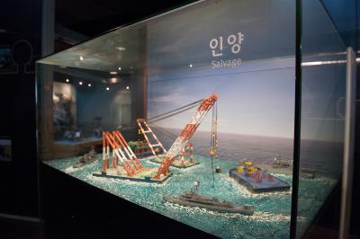 천안함 서해수호관 2층 전시실 모형