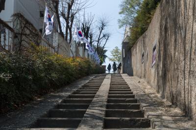3.1운동길 중앙부 오르막길 전경