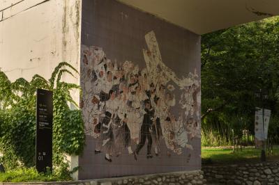 계명대학교 동신의료원 후문 방면 입구 벽화