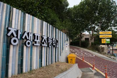 장생포 초등학교 진입로