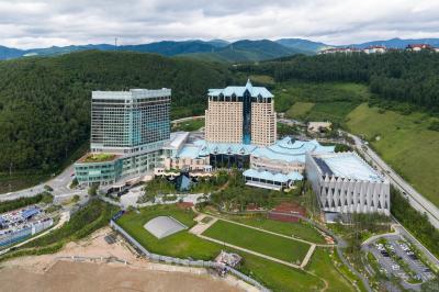 강원랜드 호텔 항공사진