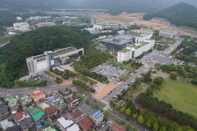 경상남도청사 항공사진