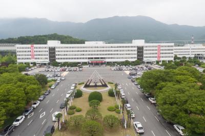 경상남도청사 항공사진