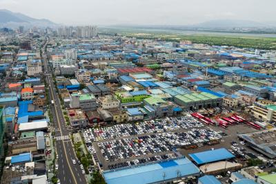 부산사상공업단지 전경 항공사진