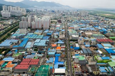 사상공업단지 전경 항공사진