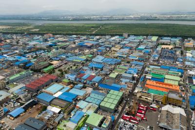 사상공업단지 전경 항공사진