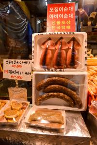 속초 중앙시장 순대 상점