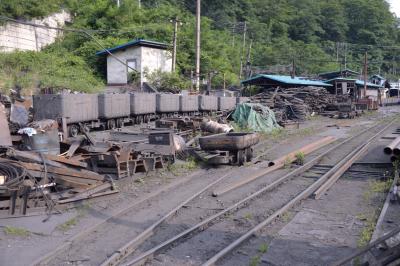 석탄차와 탄차 레일