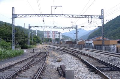 도계읍 중앙선 철길