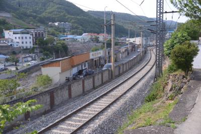 도계읍 중앙선 철길