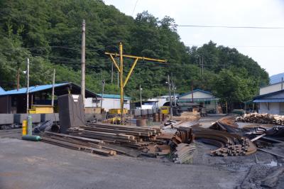 도계읍 탄광촌 운반용 레일