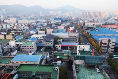 주안국가산업단지 공장 전경
