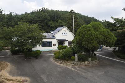 나주 구 남평역 광장과 본관 항공사진