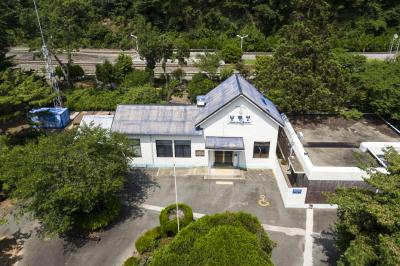 나주 구 남평역 항공사진