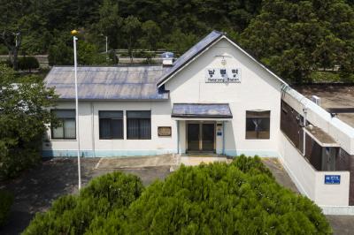 나주 구 남평역 본관 항공사진