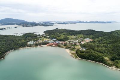 소록도 중앙리 전경 항공사진