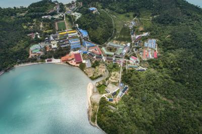 국립소록도병원과 중앙리 항공사진