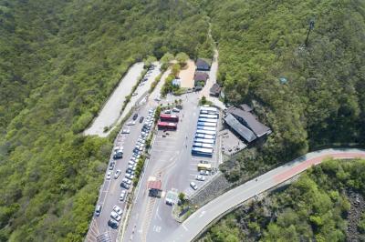 지리산 성삼재 휴게소 항공사진