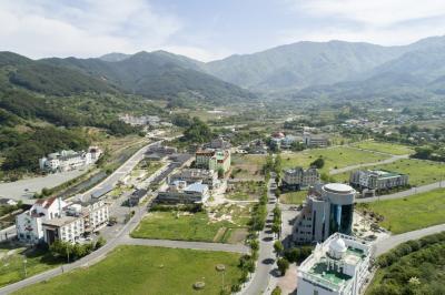 지리산 온천지구 항공사진
