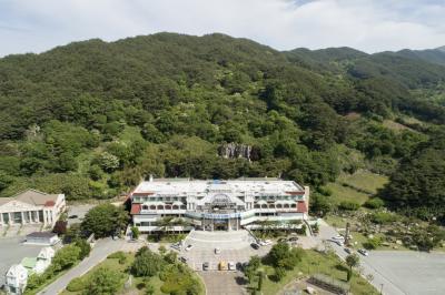 지리산 온천랜드 호텔 항공사진