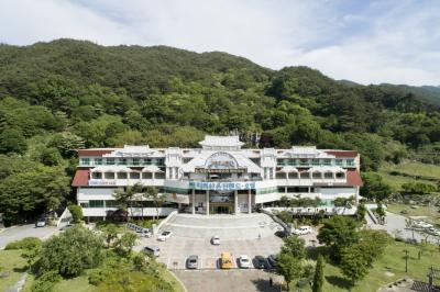 지리산 온천랜드 호텔 항공사진