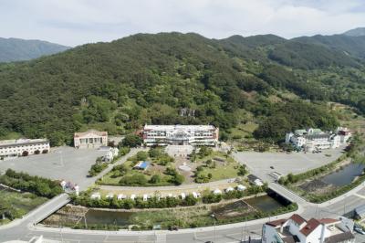 지리산 온천랜드 호텔 항공사진