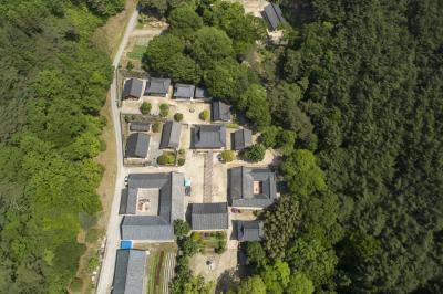 지리산 천은사 항공사진