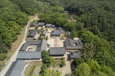 지리산 천은사 항공사진