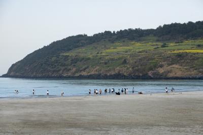 함덕 해수욕장에서 본 서우봉 서쪽면